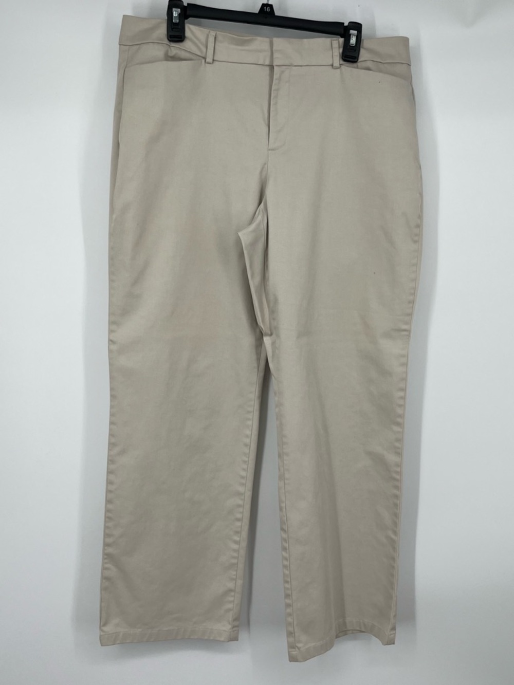Dockers Women's Metro Pant Light Beige Straight-Leg Trousers 16S
